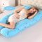 U Shape Pregnancy Pillow Full Body Cotton Pillowcase Maternity Pillows for Side Sleeper Pregnancy Women Sleeping Support Bedding