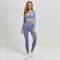Women Vital Seamless Yoga Set Gym Clothing Fitness Leggings Cropped Shirts Sport Suit Women Long Sleeve Tracksuit Active Wear