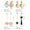 X&P New Korean Heart Statement Drop Earrings 2020 for Women Fashion Vintage Geometric Acrylic Dangle Hanging Earring Jewelry